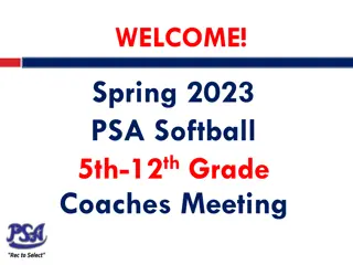 Spring 2023 PSA Softball: Important Updates and Information