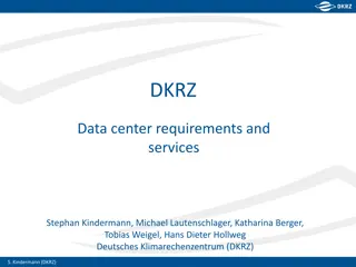 DKRZ Data Center Overview: Services and Infrastructure Updates