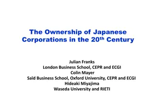 Evolution of Japanese Corporate Ownership in the 20th Century