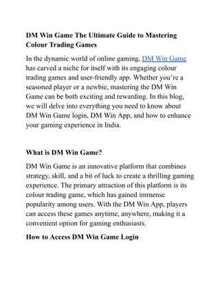 DM Win Game The Ultimate Guide to Mastering Colour Trading Games