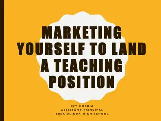 Comprehensive Guide to Marketing Yourself for Landing a Teaching Position