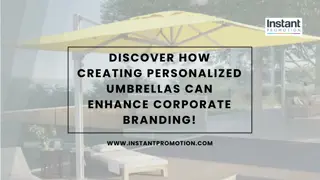 Enhance Corporate Branding with Personalized Umbrellas!