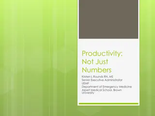 Exploring Productivity Measurement Practices in Healthcare Settings