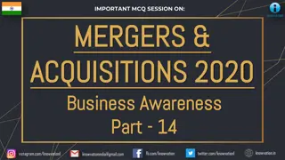 Latest Mergers and Acquisitions Updates in 2020