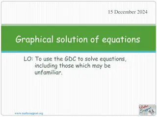 Graphical Solution of Equations Using GDC - Step-by-Step Guide