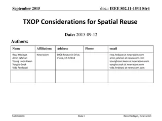 IEEE 802.11-15/1104r4: Optimizing CCA Threshold for Spatial Reuse in WLANs