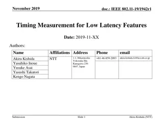 IEEE 802.11-19/1942r1 Timing Measurement for Low Latency Features