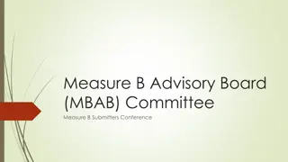 Measure B Advisory Board Conference Agenda 2023