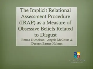 Obsessive Beliefs Related to Disgust Using IRAP