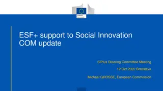 European Social Fund+ Update: Social Innovation Initiatives and Partnership Agreements