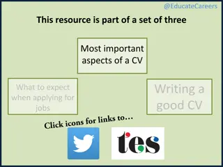 Key Aspects of CV Writing: What Employers Look For