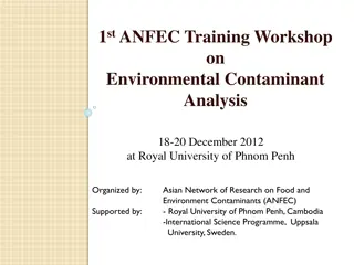 Environmental Contaminant Analysis Workshop by ANFEC at Royal University of Phnom Penh