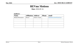 IEEE 802.11-24/0033r9 May 2024 Motions Summary