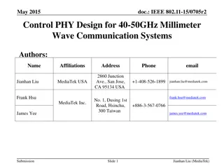 Designing Control PHY for Millimeter Wave Communication Systems