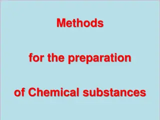 Chemical Substances Preparation Methods