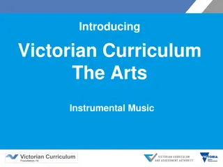 Victorian Curriculum in the Arts: An Overview