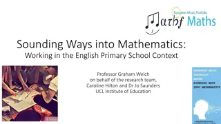 Integrating Music and Mathematics in English Primary Schools