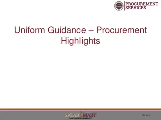 Understanding Uniform Guidance in Federal Procurement