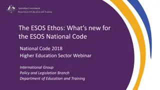 Modernizing the ESOS National Code in Higher Education Sector