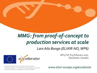 Transitioning Proof of Concept Services to Production at Scale with MMG in ELIXIR