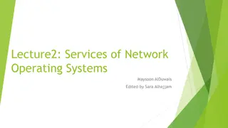 An Overview of Network Operating Systems and Multitasking