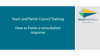 Effective Consultation Response Framing for Town and Parish Council Training