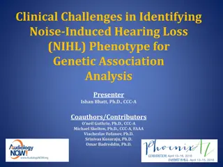 Challenges in Identifying Noise-Induced Hearing Loss Phenotype for Genetic Analysis