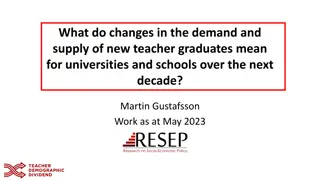 Implications of Changing Demand and Supply of New Teacher Graduates for Educational Institutions in the Next Decade