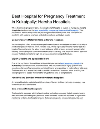 Best Hospital for Pregnancy Treatment in Kukatpally_ Harsha Hospitals