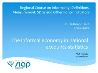 The Informal Economy in National Accounts Statistics