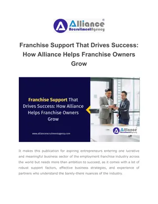 Franchise Support That Drives Success_ How Alliance Helps Franchise Owners Grow