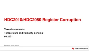 HDC2010/HDC2080 Temperature and Humidity Sensing - Register Corruption Issue