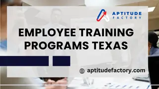 Employee Training Programs in Texas Unlocking Workforce Potential with Tailored Solutions