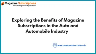 Exploring the Benefits of Magazine Subscriptions in the Auto and Automobile Industry