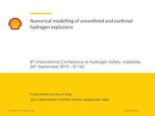 Numerical Modelling of Unconfined and Confined Hydrogen Explosions at 8th International Conference of Hydrogen Safety