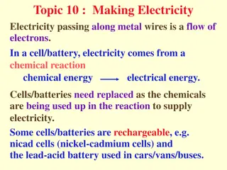 Electricity: From Cells to Displacement Reactions