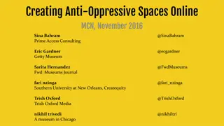 Creating Anti-Oppressive Spaces Online - MCN 2016 Insights