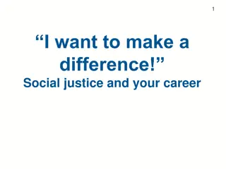 Exploring Social Justice and Career Impact