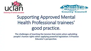 Exploring Challenges and Best Practices in Teaching Approved Mental Health Professional Trainees