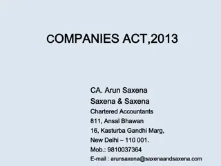 Overview of Oppression and Mismanagement Provisions under Companies Act, 2013