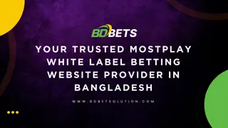 Mostplay White Label Betting Website Provider in Bangladesh