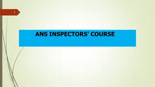 Management of Documents and Records in ANS Inspectors Course