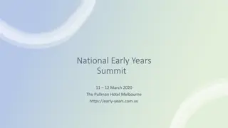 National Early Years Summit Highlights and Insights