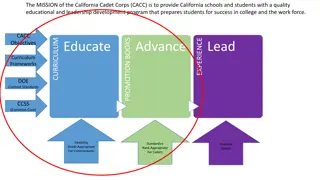 California Cadet Corps Curriculum and Leadership Development Program