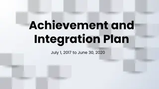 Achievement and Integration Plan Report 2017-2020