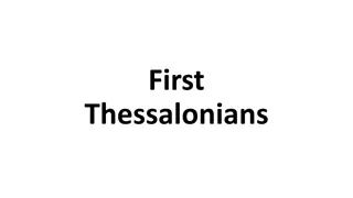 Paul's Ministry in Thessalonica and God's Call to Holiness