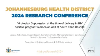 Virological Suppression in Pregnant WLWH at South Rand Hospital 2021