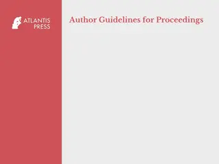 Guidelines for Authors: Manuscript Preparation Instructions