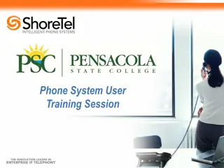 Phone System User Training Session Overview