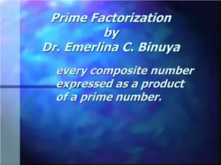 Prime Factorization for Prime and Composite Numbers